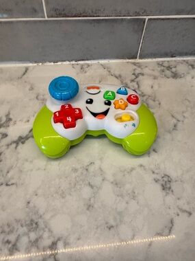 Interactive Green and White Baby Game Controller Toy - Educational Fun